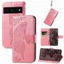 Mobigear Butterfly Google Pixel 7 Pro Étui Portefeuille - Rose
