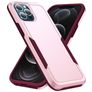 Mobigear Heavy Armor Coque iPhone 14 Pro Max Coque arrière Rigide Anti-Chocs - Rose / Violet