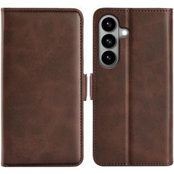 Mobigear Slim Magnet Housse Samsung Galaxy S26 Etui Porte-Monnaie - Marron