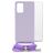 Mobilize Lanyard Gelly Samsung Galaxy A32 5G TPU souple Coque avec cordon - Pastel Purple