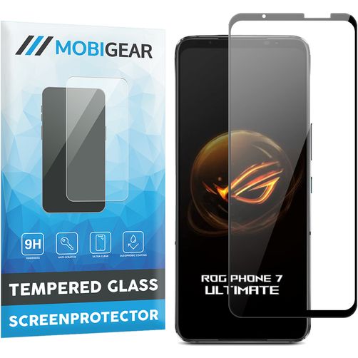 Mobigear Premium ASUS ROG Phone 7 Verre trempé Protection d'écran - Compatible coque - Noir