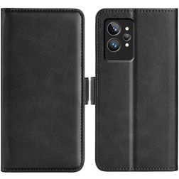 Mobigear Slim Magnet Housse Realme GT2 Pro Etui Porte-Monnaie - Noir