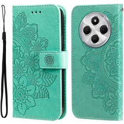 Mobigear Flowers Xiaomi Redmi 14C Étui Portefeuille - Vert