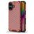 Mobigear Honeycomb Coque iPhone 16 Coque arrière Rigide Anti-Chocs - Rouge