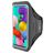Mobiparts Comfort Fit Brassard Téléphone Samsung Galaxy A51 Brassard Coque de Sport en Neoprène - Noir