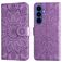 Mobigear Sunflower Housse Samsung Galaxy S26 Plus Etui Porte-Monnaie - Violet