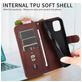 Mobigear Zipper Housse iPhone 17 Pro Max Etui Porte-Monnaie - Marron