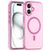 Mobigear Shockproof Coque iPhone 16 MagSafe Coque arrière en TPU Souple - Rose