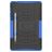 Mobigear Tire Coque Samsung Galaxy Tab S6 Lite Coque Arrière Rigide Antichoc + Porte-crayon + Support Amovible - Noir / Bleu