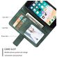 Mobigear Rhombus Housse iPhone SE (2022) Etui Porte-Monnaie - Vert