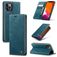 Caseme 013 Housse iPhone 12 Pro Max Etui Porte-Monnaie - Bleu