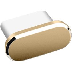 Mobigear Essentials Bouchon Anti-poussière en Aluminium - USB-C - Or (Lot de 2)