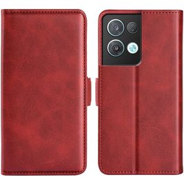 Mobigear Slim Magnet Housse OPPO Reno 8 Pro 5G Etui Porte-Monnaie - Rouge