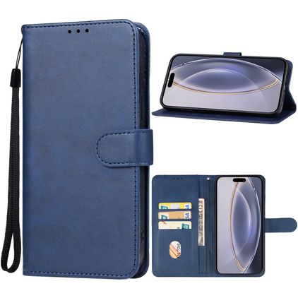 Mobigear Wallet iPhone 16 Pro Étui Portefeuille - Bleu