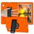 Mobigear Ruggedized Coque iPad 11 (2025) Coque arrière en EVA + Support Amovible - Orange