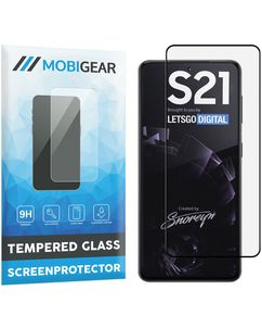 Mobigear Premium Samsung Galaxy S21 Verre trempé Protection d'écran - Compatible Coque - Noir
