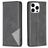 Mobigear Rhombus Slim Housse iPhone 16 Pro Etui - Noir