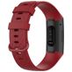 Mobigear Cross Bracelet Silicone Fitbit Charge 4 Fermeture boucle ardillon - Rouge