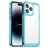 Mobigear Crystal iPhone 14 Pro Max Plastique rigide Coque arrière - Transparent / Turquoise