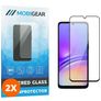 Mobigear Premium Samsung Galaxy A05 Verre trempé Protection d'écran - Compatible Coque - Noir (Lot de 2)
