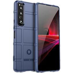 Mobigear Rugged Shield Coque Sony Xperia 10 V Coque arrière en TPU Souple Anti-Chocs - Bleu