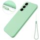 Mobigear Rubber Touch Coque Samsung Galaxy S24 FE Coque arrière en Silicone - Vert