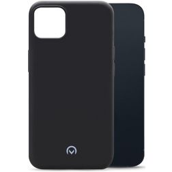 Mobilize Rubber Gelly Coque iPhone 13 Mini Coque arrière en TPU Souple - Matt Black