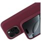 Mobiparts Coque iPhone 16 Pro Coque arrière en Silicone - Plum Red