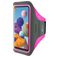 Mobiparts Comfort Fit Brassard Téléphone Samsung Galaxy A21s Brassard Coque de Sport en Neoprène - Neon Pink