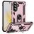 Mobigear Armor ring Coque Samsung Galaxy A57 Coque arrière Rigide Anti-Chocs avec Anneau-Support - Rose doré