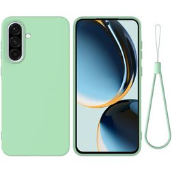 Mobigear Rubber Touch Coque Samsung Galaxy A37 Coque arrière en Silicone - Vert