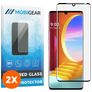 Mobigear Curved LG Velvet Verre trempé Protection d'écran - Compatible Coque - Noir (Lot de 2)