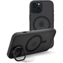 Mobilize Hybrid Pro Coque iPhone 15 MagSafe Coque arrière Rigide Anti-Chocs - Noir