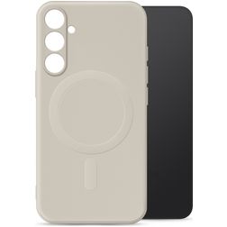 My Style Protective Flex Coque Samsung Galaxy S24 MagSafe Coque arrière en TPU Souple - Antique White