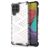 Mobigear Honeycomb Coque Samsung Galaxy M53 Coque arrière Rigide Anti-Chocs - Blanc
