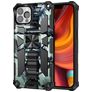 Mobigear Armor Stand Coque iPhone 13 Pro Coque arrière Rigide Anti-Chocs avec Support Amovible - Vert