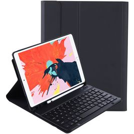Mobigear Keys Coque iPad Air 4 (2020) Etui Clavier Bluetooth QWERTY + Porte-crayon - Noir