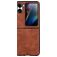 Mobigear Excellent OPPO Find N2 Flip Plastique rigide Coque arrière - Marron