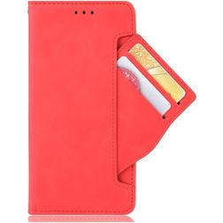 Mobigear Slide Wallet Housse POCO F4 GT Etui Porte-Monnaie - Rouge