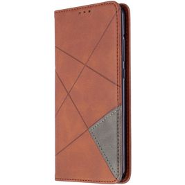 Mobigear Rhombus Slim Housse Huawei P40 Lite E Etui - Marron