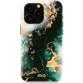 MIO Coque iPhone 16 Pro Max MagSafe Coque arrière Rigide - Green Marble