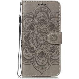 Mobigear Mandala Housse iPhone 11 Etui Porte-Monnaie - Gris