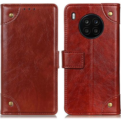 Mobigear Ranch Housse HONOR 50 Lite Etui Porte-Monnaie - Marron