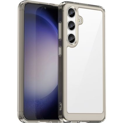 Mobigear Crystal Coque Samsung Galaxy S24 Coque arrière Rigide - Gris