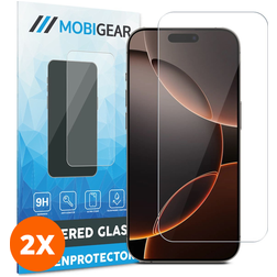 Mobigear iPhone 17 Pro Max Verre trempé Protection d'écran - Compatible Coque (Lot de 2)
