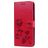 Mobigear Roses Samsung Galaxy J6 Plus Étui Portefeuille - Rouge