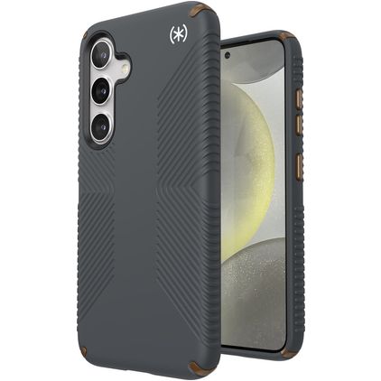 Speck Presidio2 Grip Coque Samsung Galaxy S24 Coque arrière Rigide Anti-Chocs - Charcoal Grey
