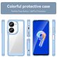 Mobigear Crystal Coque ASUS Zenfone 9 Coque arrière Rigide - Transparent / Bleu