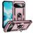 Mobigear Armor Ring Coque Google Pixel 10 Pro XL Coque arrière Rigide Anti-Chocs avec Anneau-Support - Rose doré