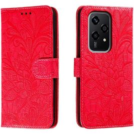 Mobigear Flowers Housse HONOR 200 Lite Etui Porte-Monnaie - Rouge